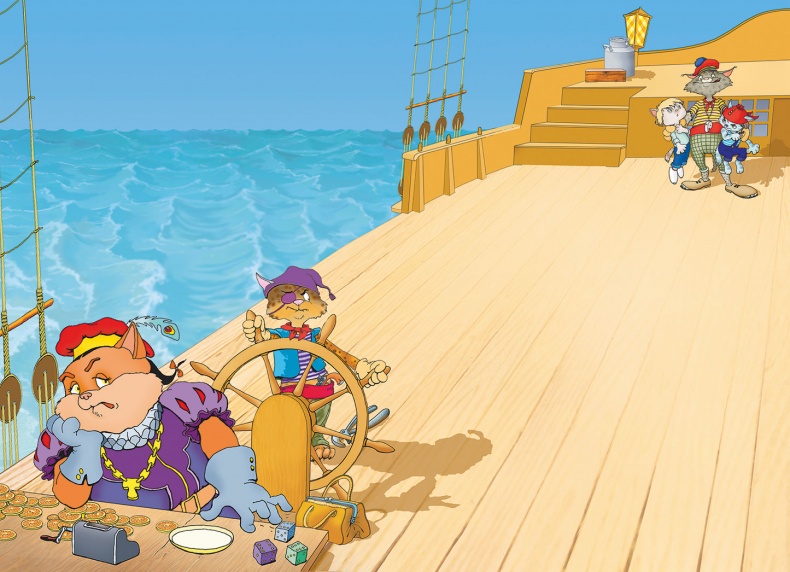 Иллюстрация к книге — Пираты Кошачьего моря. Книга 1. На абордаж! [i_040.jpg]