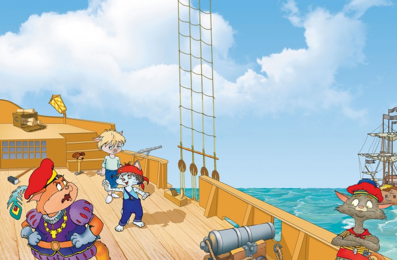 Иллюстрация к книге — Пираты Кошачьего моря. Книга 1. На абордаж! [i_041.jpg]