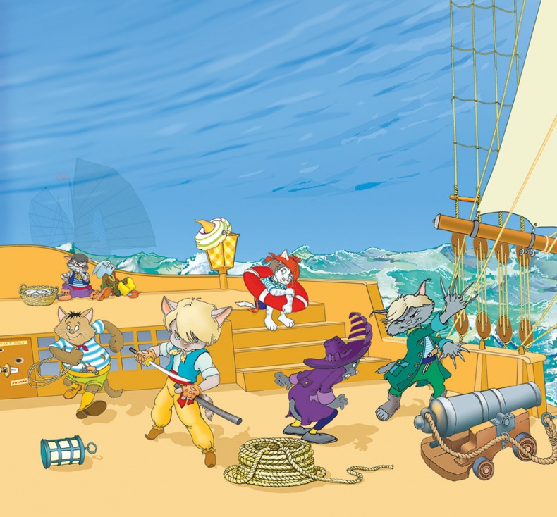 Иллюстрация к книге — Пираты Кошачьего моря. Книга 2. Остров забытых сокровищ [i_026.jpg]