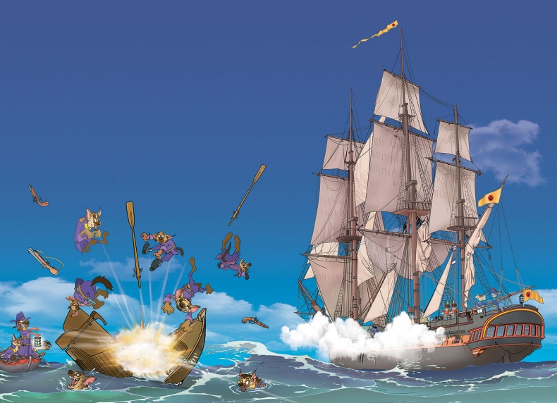 Иллюстрация к книге — Пираты Кошачьего моря. Сундук для императора [i_052.jpg]