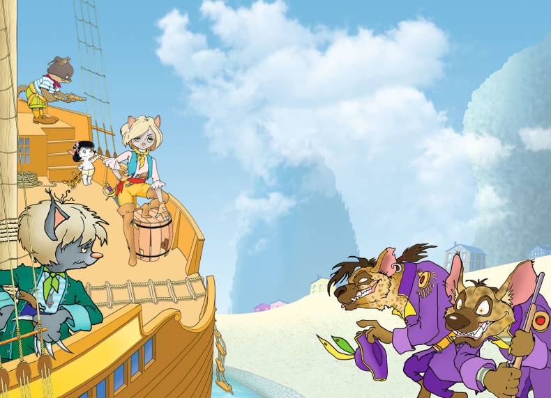 Иллюстрация к книге — Пираты Кошачьего моря. Капитан Джен [i_009.jpg]