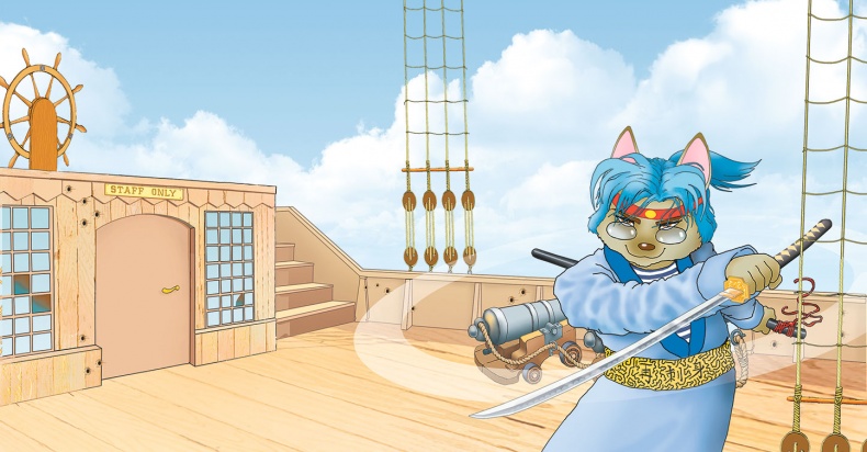 Иллюстрация к книге — Пираты Кошачьего моря. Капитан Джен [i_040.jpg]