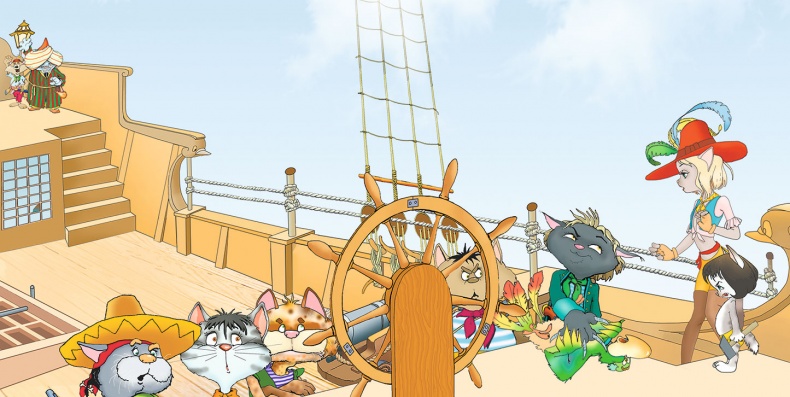 Иллюстрация к книге — Пираты Кошачьего моря. Капитан Джен [i_068.jpg]