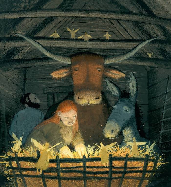 Иллюстрация к книге — Вол и осел при яслях [i_002.jpg]