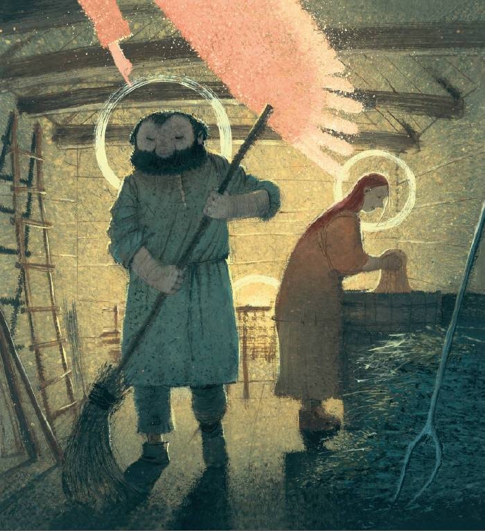 Иллюстрация к книге — Вол и осел при яслях [i_003.jpg]