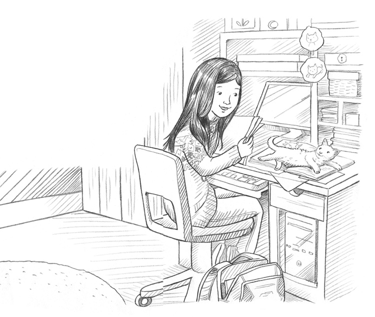 Иллюстрация к книге — Энджел. Котенок обретает дом [i_070.jpg]