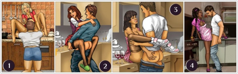 Иллюстрация к книге — Домашние секреты. 40 вариантов любви на кухне, в ванной или прихожей. Секс-каталог для неугомонных парочек [i_009.jpg]
