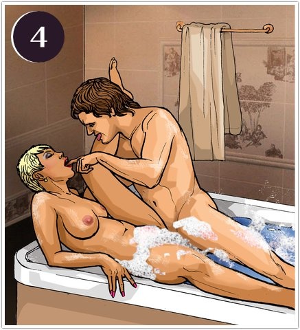 Иллюстрация к книге — Домашние секреты. 40 вариантов любви на кухне, в ванной или прихожей. Секс-каталог для неугомонных парочек [i_030.jpg]