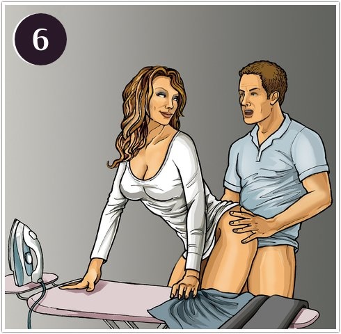 Иллюстрация к книге — Домашние секреты. 40 вариантов любви на кухне, в ванной или прихожей. Секс-каталог для неугомонных парочек [i_048.jpg]