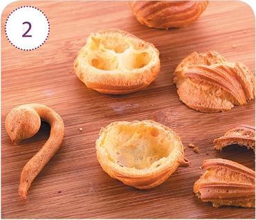 Иллюстрация к книге — Закуски и десерты из заварного теста. Эклеры, профитроли, буше [i_069.jpg]