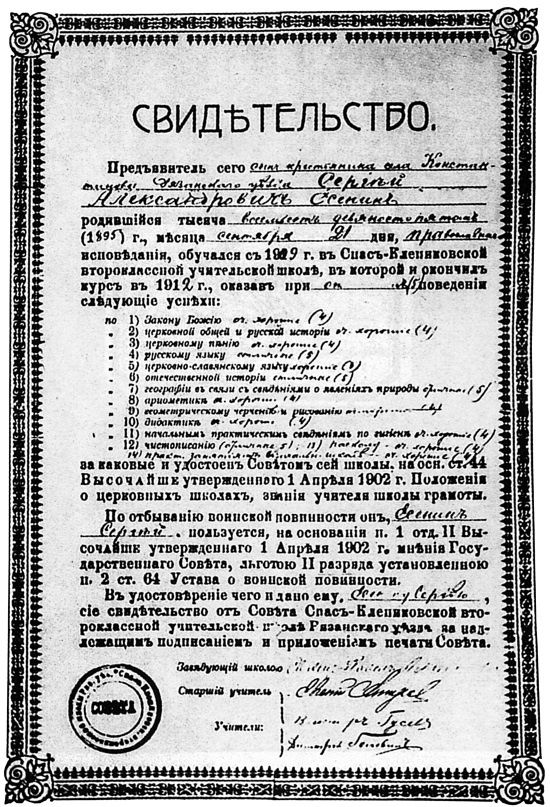 Иллюстрация к книге — Сергей Есенин. Биография [i_015.jpg]