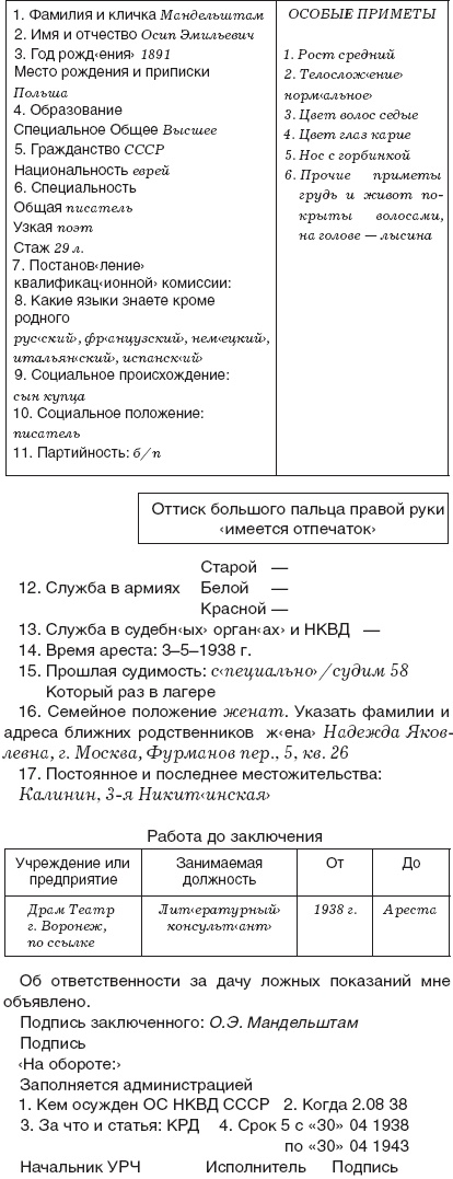 Иллюстрация к книге — Слово и "Дело" Осипа Мандельштама. Книга доносов, допросов и обвинительных заключений [_74.jpg]
