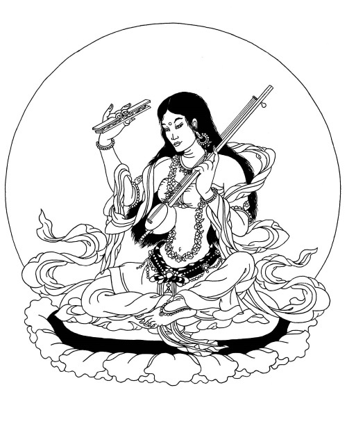 Иллюстрация к книге — Небесные танцовщицы. Истории просветленных женщин Индии и Тибета [i_033.jpg]