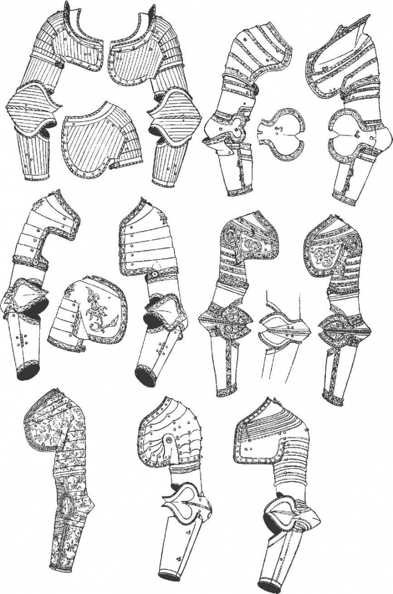 Иллюстрация к книге — Рыцарские доспехи Европы. Универсальный обзор музейных коллекций [_24.jpg]