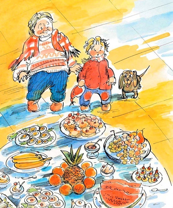 Иллюстрация к книге — Папа, мама, бабушка и восемь детей в деревне, или Маленький подарок Антона [i_058.jpg]