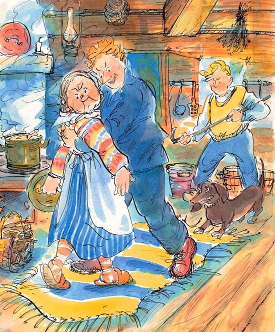 Иллюстрация к книге — Папа, мама, бабушка и восемь детей в деревне, или Маленький подарок Антона [i_075.jpg]