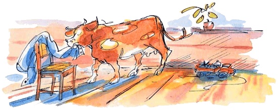 Иллюстрация к книге — Папа, мама, бабушка и восемь детей в деревне, или Маленький подарок Антона [i_100.jpg]