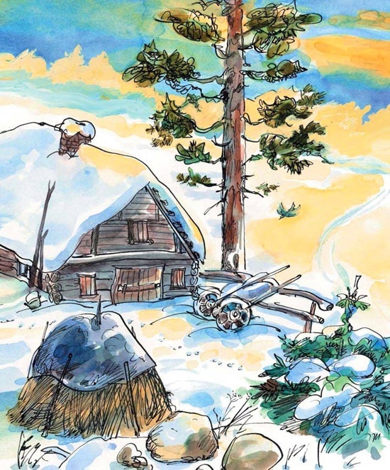 Иллюстрация к книге — Папа, мама, бабушка и восемь детей в деревне, или Маленький подарок Антона [i_107.jpg]