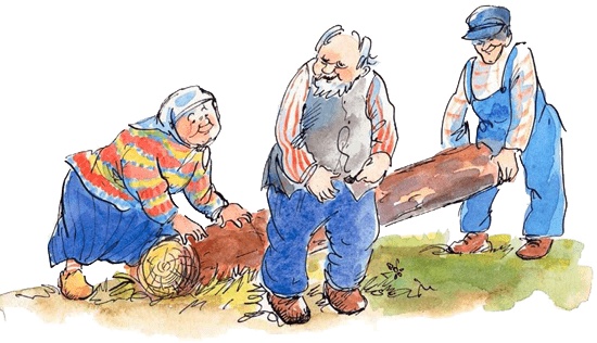 Иллюстрация к книге — Папа, мама, бабушка и восемь детей в деревне, или Маленький подарок Антона [i_112.jpg]