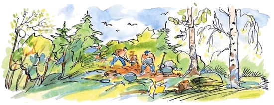 Иллюстрация к книге — Папа, мама, бабушка и восемь детей в деревне, или Маленький подарок Антона [i_125.jpg]