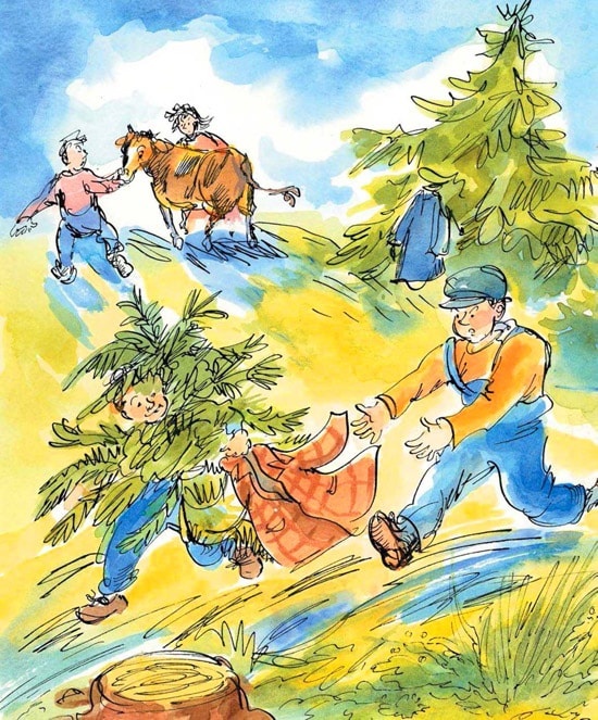 Иллюстрация к книге — Папа, мама, бабушка и восемь детей в деревне, или Маленький подарок Антона [i_132.jpg]