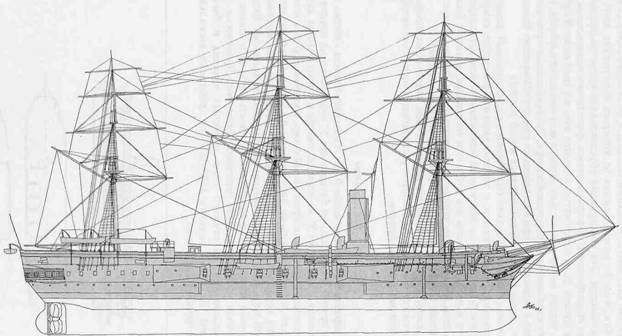 Иллюстрация к книге — Линкоры Британской империи. Часть 1. Пар, парус и броня Уцененный товар (№1) [pic_54.jpg]