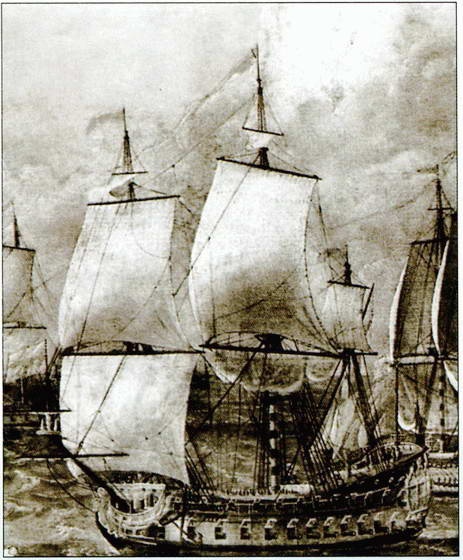 Иллюстрация к книге — Все переломные сражения парусного флота. От Великой Армады до Трафальгара [i_052.jpg]