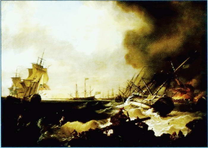 Иллюстрация к книге — Все переломные сражения парусного флота. От Великой Армады до Трафальгара [i_100.jpg]