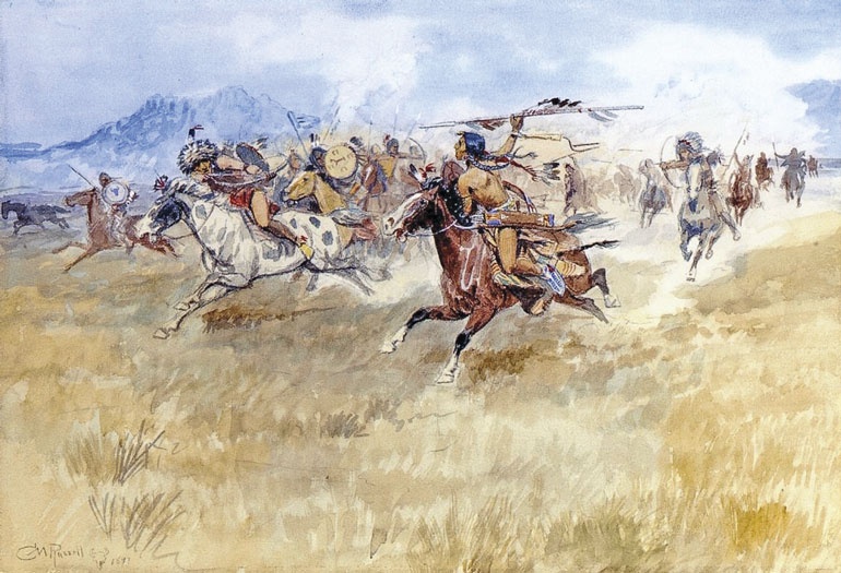 Иллюстрация к книге — Индейцы Дикого Запада в бою. &quot;Хороший день, чтобы умереть!&quot; [i_140.jpg]