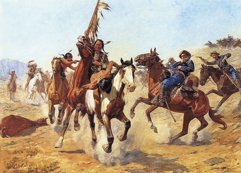 Иллюстрация к книге — Индейцы Дикого Запада в бою. &quot;Хороший день, чтобы умереть!&quot; [i_167.jpg]