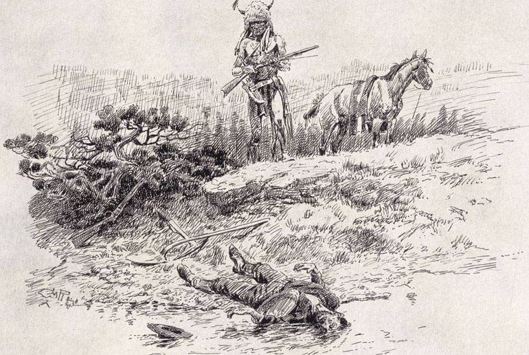 Иллюстрация к книге — Индейцы Дикого Запада в бою. &quot;Хороший день, чтобы умереть!&quot; [i_173.jpg]