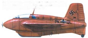 Иллюстрация к книге — Me 163 ракетный истребитель Люфтваффе [pic_149.jpg]