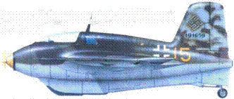 Иллюстрация к книге — Me 163 ракетный истребитель Люфтваффе [pic_151.jpg]