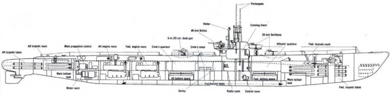 Иллюстрация к книге — Субмарины США «Gato» [pic_45.jpg]
