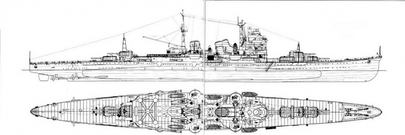 Иллюстрация к книге — Японские тяжелые крейсера типа «Миоко» [pic_43.jpg]