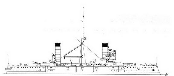 Иллюстрация к книге — Броненосные крейсера типа «Гарибальди» [pic_47.jpg]