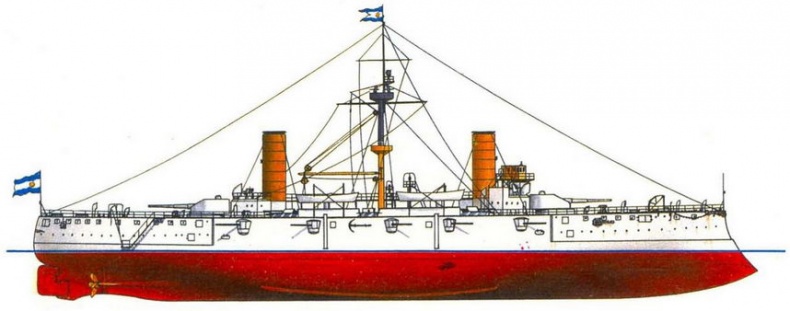 Иллюстрация к книге — Броненосные крейсера типа «Гарибальди» [pic_50.jpg]