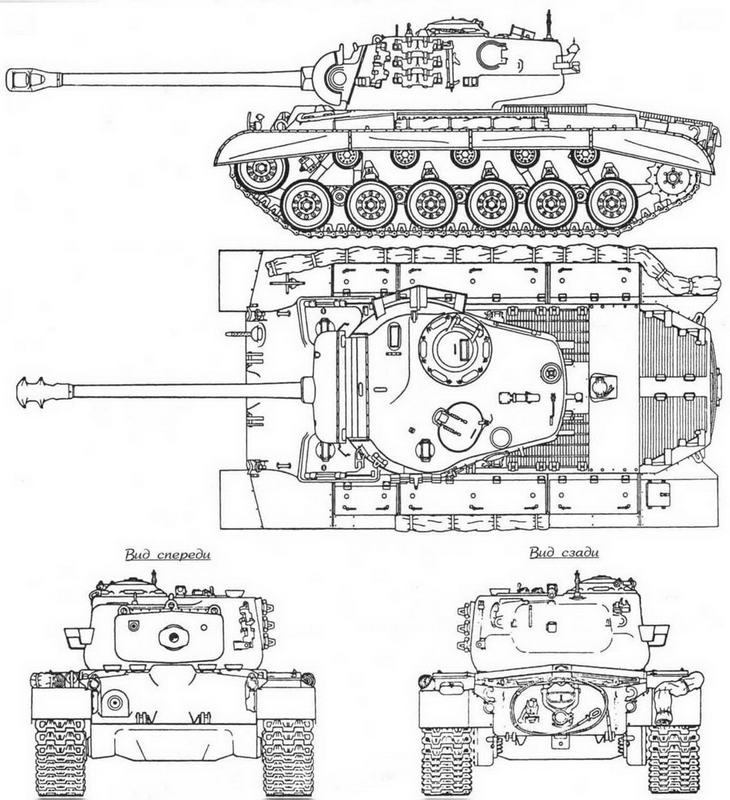 Иллюстрация к книге — От «Першинга» до «Паттона». Средние танки М26, М46 и М47 [img_11.jpg]
