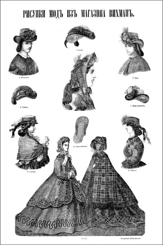 Иллюстрация к книге — Модные магазины и модистки Москвы первой половины XIX столетия [i_008.jpg]
