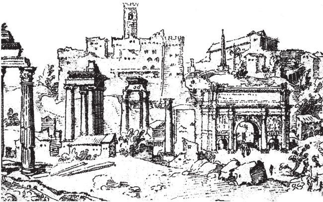 Иллюстрация к книге — Здесь был Рим. Современные прогулки по древнему городу [i_005.jpg]