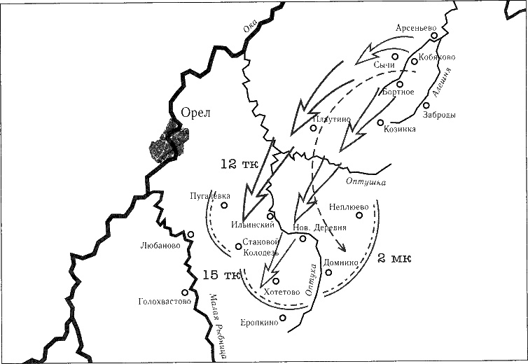 Иллюстрация к книге — Танки ведет Рыбалко. Боевой путь 3-й Гвардейской танковой армии [sch040.jpg]