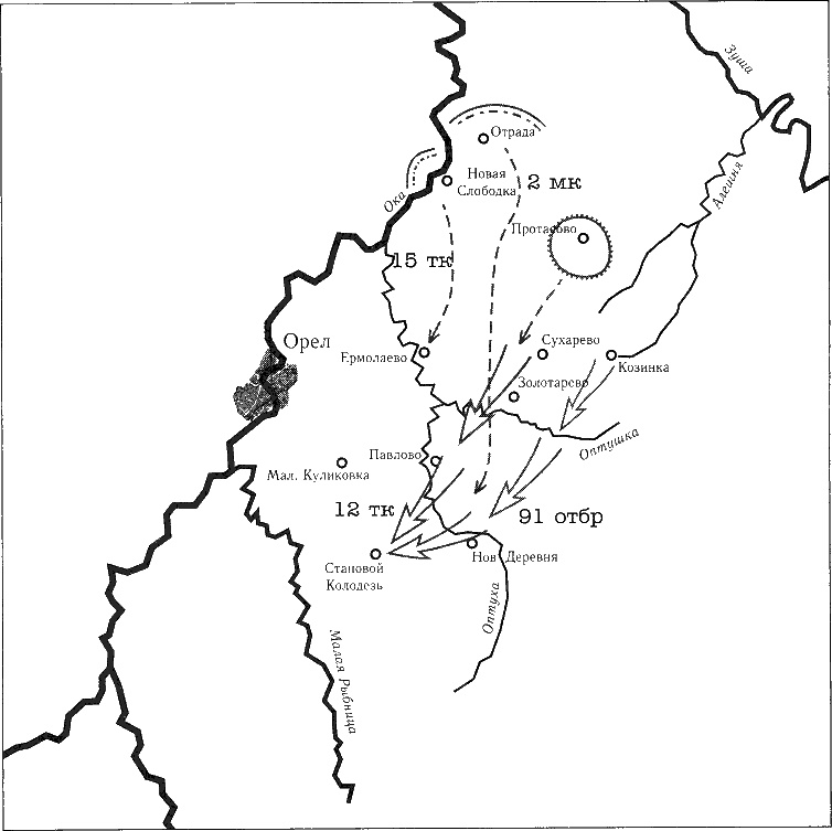 Иллюстрация к книге — Танки ведет Рыбалко. Боевой путь 3-й Гвардейской танковой армии [sch044.jpg]