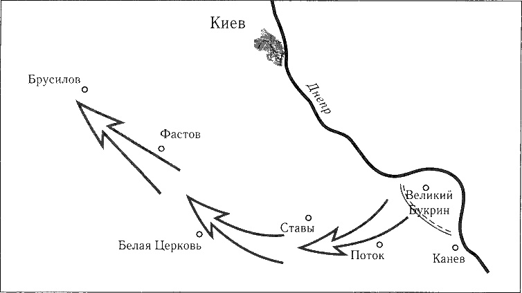 Иллюстрация к книге — Танки ведет Рыбалко. Боевой путь 3-й Гвардейской танковой армии [sch060.jpg]