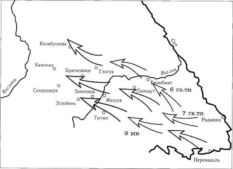 Иллюстрация к книге — Танки ведет Рыбалко. Боевой путь 3-й Гвардейской танковой армии [sch104.jpg]