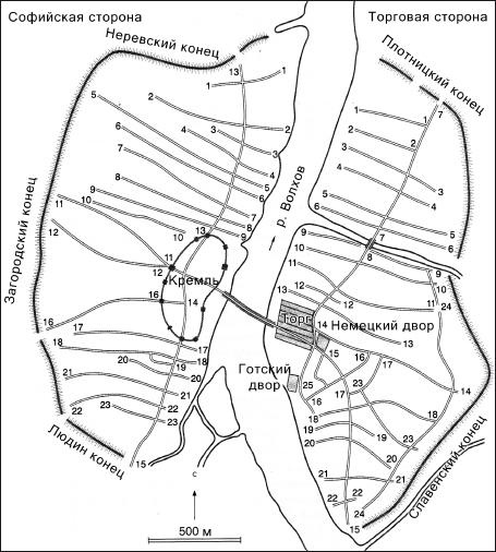 Иллюстрация к книге — Очерки истории средневекового Новгорода [i_028.jpg]