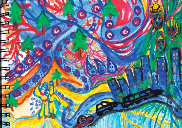 Иллюстрация к книге — Рисуйте свободно! Найти себя с помощью художественного дневника [i_046.jpg]