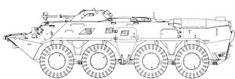 Иллюстрация к книге — Отечественные колесные бронетранспортеры БТР-60, БТР-70, БТР-80 [img_102.jpg]