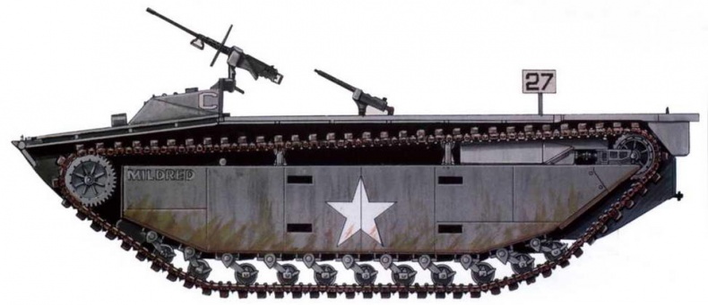 Иллюстрация к книге — Американские «аллигаторы». Гусеничные десантные машины LVT [img_72.jpg]