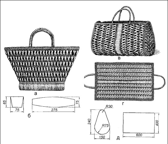Иллюстрация к книге — Плетение: береста, соломка, тростник, лоза и другие материалы [i_042.jpg]