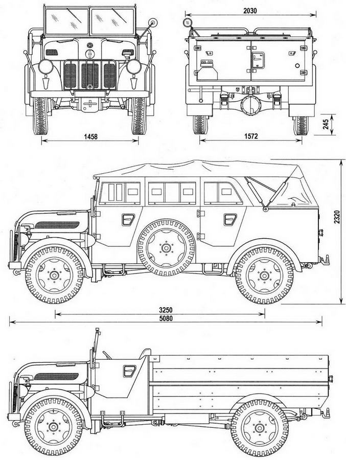 Иллюстрация к книге — Полуторатонные грузовики Германии 1939—1945 гг. [img_31.jpg]